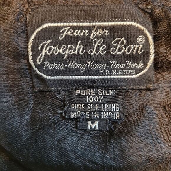 Jean for Joseph Le Bon Vintage Silk Sequin Blouse Black Red Gold Floral Evening - Picture 2 of 13